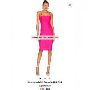 Superdown Neon Pink Dress